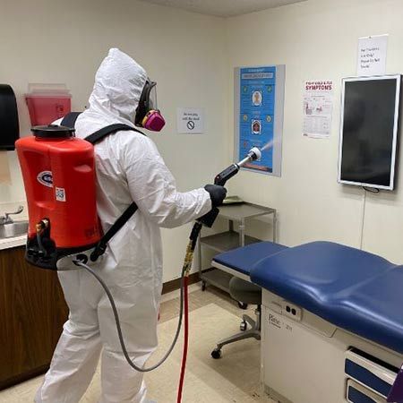 Commercial Disinfecting services being done by Certified Clean Care