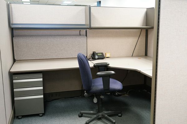 Small Grey Cubicle