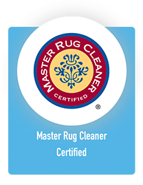 Master Rug Cleaner Certified Badge. Carpet Cleaning in Augusta